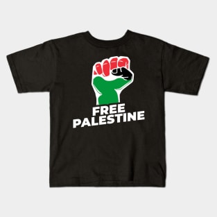 Free Palestine Support Palestine Kids T-Shirt